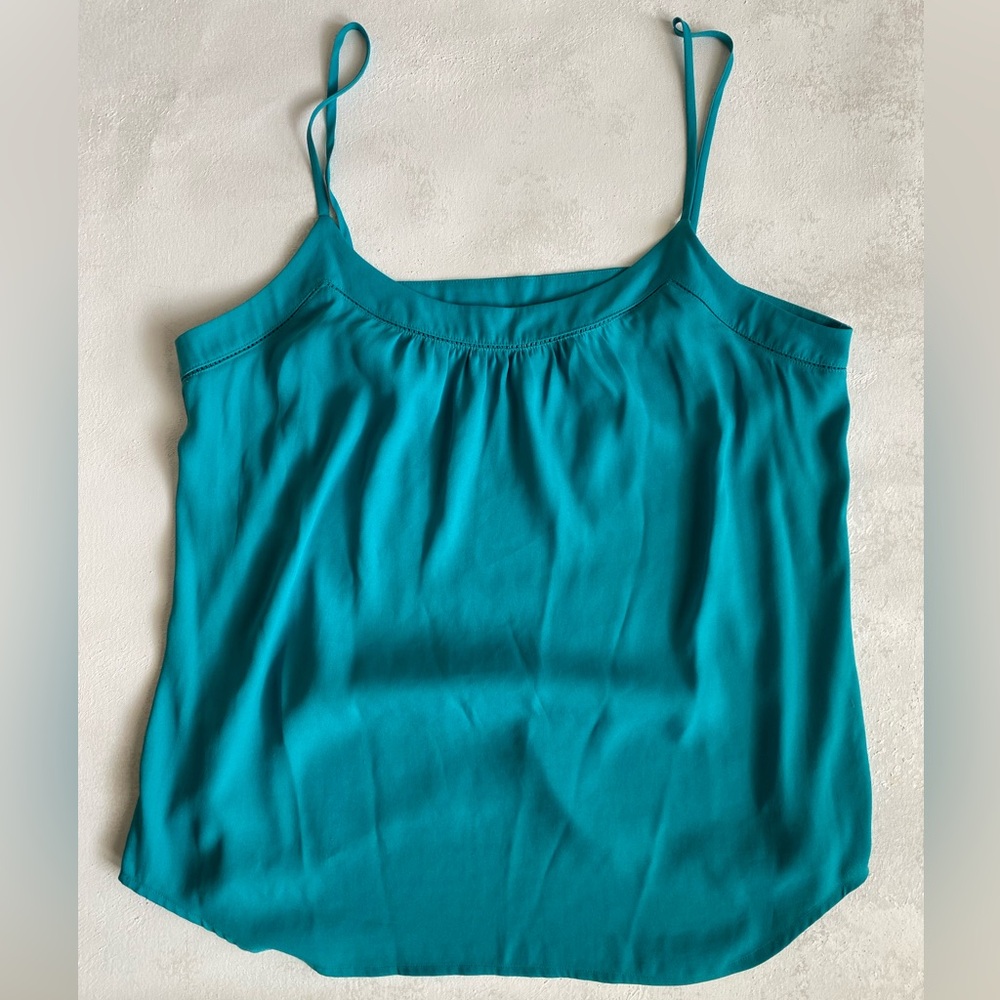 LOFT Camisole Blouse, Teal, Size M